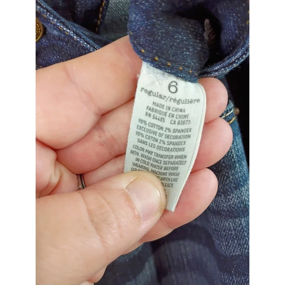 American Eagle Woman 6 Denim Blue Jeans Low Rise Skinny Stretch Norm Core